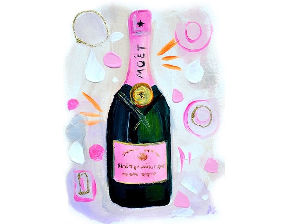 Champagne MOET CHANDON BRUT Rose Original Art Alcol Bar 