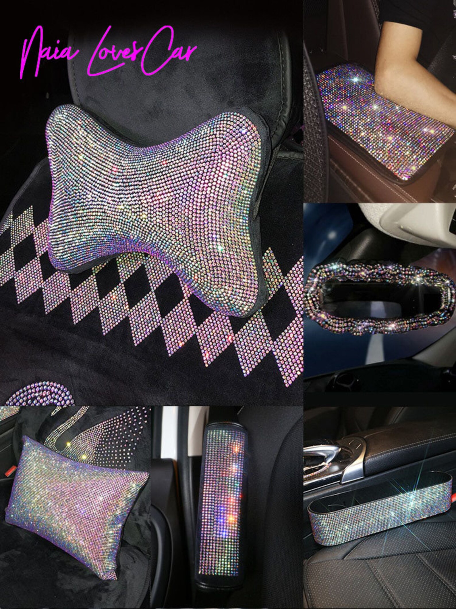 Seat Covers for Cars/Universal Set Car Bling Accessories for Etsy