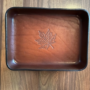 Leather Valet Tray, 9 Sizes Available, Leather Tray for Men, Leather  Catchall Tray, Groomsmen Gift. Desk Tray, Personalization Available.