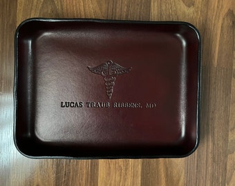 Leather Valet Tray, 9 Sizes Available, Leather Tray for Men, Leather  Catchall Tray, Groomsmen Gift. Desk Tray, Personalization Available.