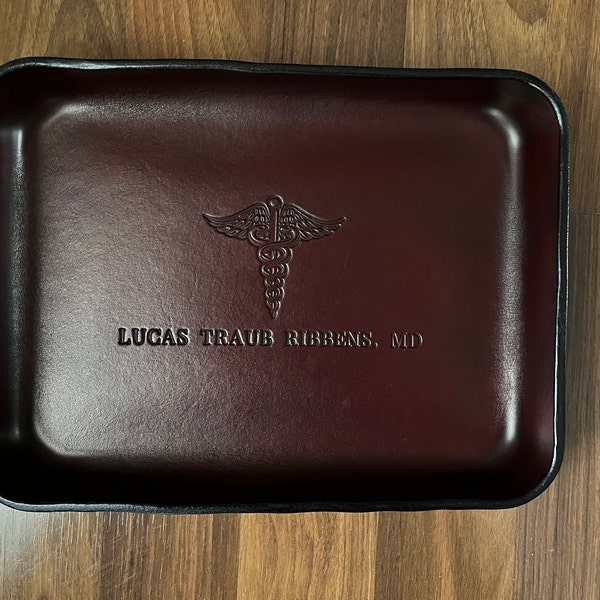 Leather Valet Tray, 9 Sizes Available, Leather Tray for Men, Leather  Catchall Tray, Groomsmen Gift. Desk Tray, Personalization Available.