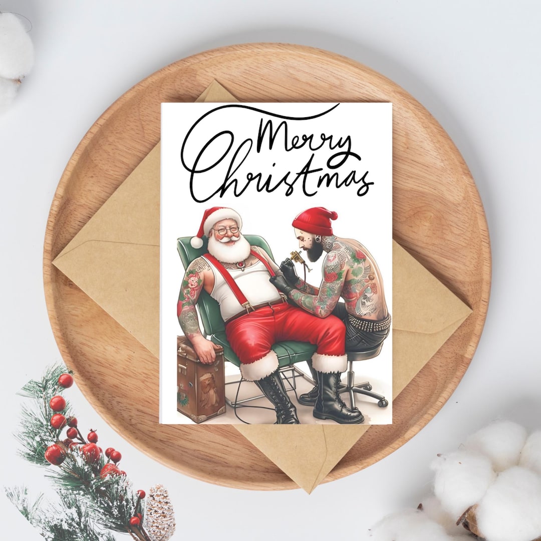santas-tattoo-greeting-card-instant-download-christmas-holiday-funny