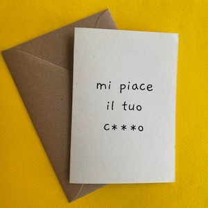 I like your c***o - greeting card - gift for her him present Natale