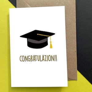 Carte de vœux de remise des diplômes - Félicitations - Félicitations - Diplôme universitaire - Chapeau de fin d'études - Cadeau pour lui, cadeau de Noël