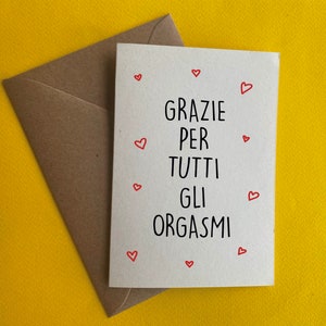 Love greeting card - gift for her - boyfriend couple orgasm Valentine's Day - boyfriend girlfriend wedding anniversary Christmas