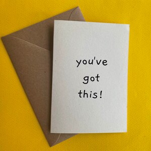 You've got this! greeting card - congratulations holidays gift present Natale