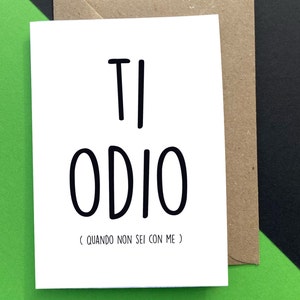 Greeting card - card - funny - Valentine's Day - gift for her him present Natale