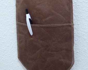Waxed Canvas Cell Phone Pouch