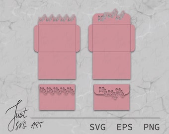 Simple envelope Template 5.2x7.2in - Decorative envelopes - Envelope template - Simple envelope - SVG envelope - SVG Envelope Template