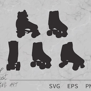 Roller skates - Roller skates SVG - Roller skates Silhouette - Vintage Roller skates Silhouette - Vintage Roller skates SVG
