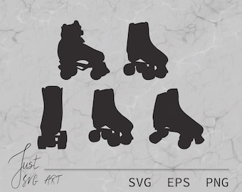 Roller skates - Roller skates SVG - Roller skates Silhouette - Vintage Roller skates Silhouette - Vintage Roller skates SVG