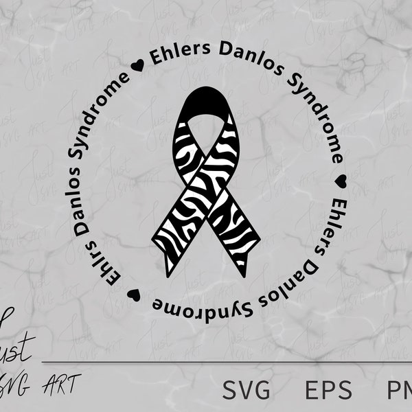 Ehlers Danlos Syndrom – EDS – EDS Awareness – Eds Svg – Eds Eps – Eds Png – Ehlers Danlos Syndrom Awareness Svg – EDS Awareness Ribbon