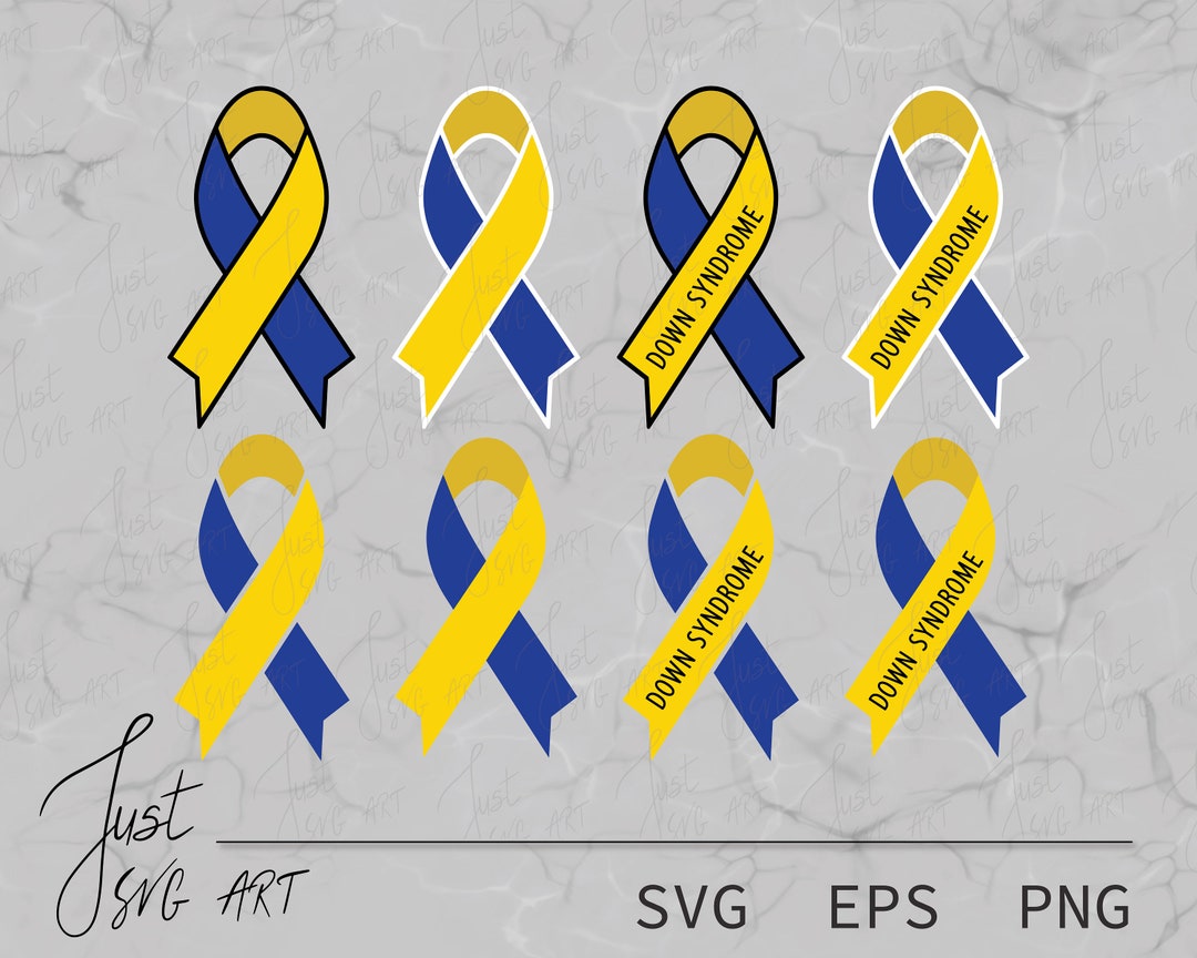 Down Syndrome Awareness Ribbon SVG - Down Syndrome SVG - Down Syndrome ...