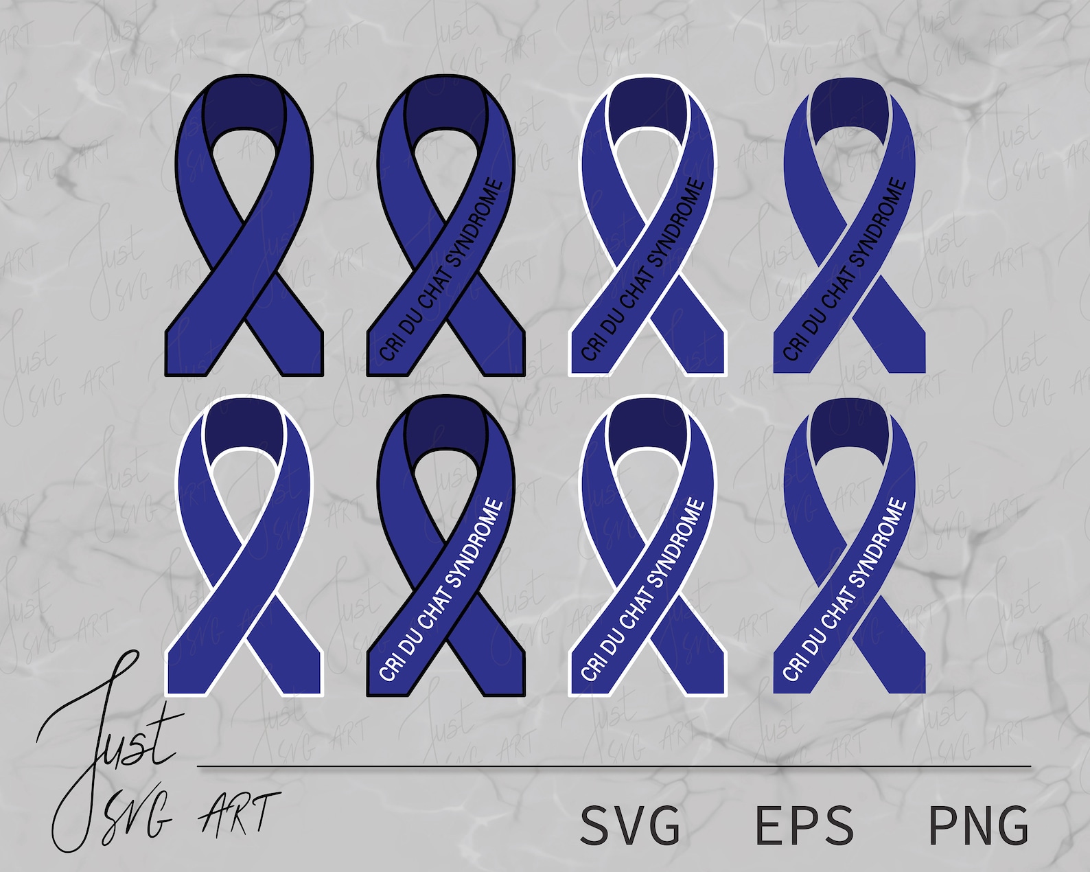 Cri Du Chat Syndrome Awareness Ribbon β SVG β EPS β PNG β Cri Du Chat ...
