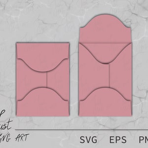 Simple envelope Template 5.2x7.2 in - Envelope - Decorative envelopes - Envelope template SVG - Envelope SVG