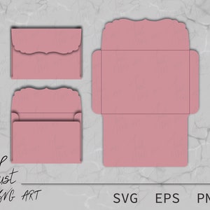 Simple envelope Template 5.2x7.2 in - Envelope - Decorative envelopes - Envelope template - Simple envelope - SVG envelope Template