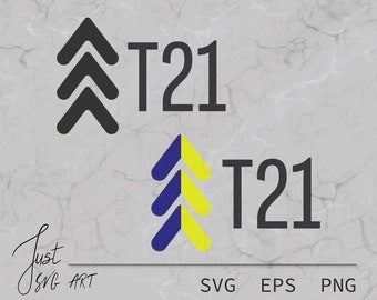T21 Arrows SVG - Down Syndrome SVG - Down Syndrome Awarness SVG - T21 Svg - Down Syndrome Arrows Svg - The Lucky Few Awarenes Svg