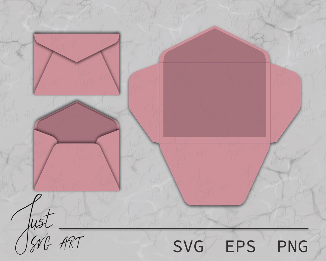 Simple Envelope Template 5.2x7.2 in - Envelope - Decorative Envelopes ...