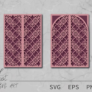 Gate Fold Card - Gate Fold Card Tepmplate - Cartes de célébration - Cartes de voeux - Gate Fold Card Template Digital 5"x 7" File