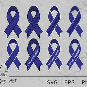 Nastro di consapevolezza della sindrome di Cri Du Chat – SVG – EPS – PNG – Nastro di Cri Du Chat – Sindrome 5P – Nastro di consapevolezza della disabilità