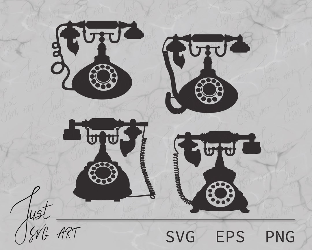 Vintage Telephone Vintage Telephone SVG Telephone SVG Vintage Telephone