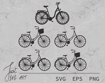 Bike - Bikes - Vintage Bikes - Bikes Set - Bikes SVG - Bikes template - Bikes Silhouette - Vintage Bikes SVG - Bikes Silhouette SVG