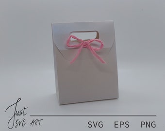 Gift Bag Template With a Lid - Gift Bag With a Lid - Gift Bag With a Lid DIY - Gift Bag With a Lid SVG - Gift Bag - Gift Box With a Lid DIY