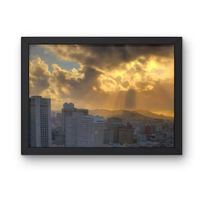Printable golden city San Francisco