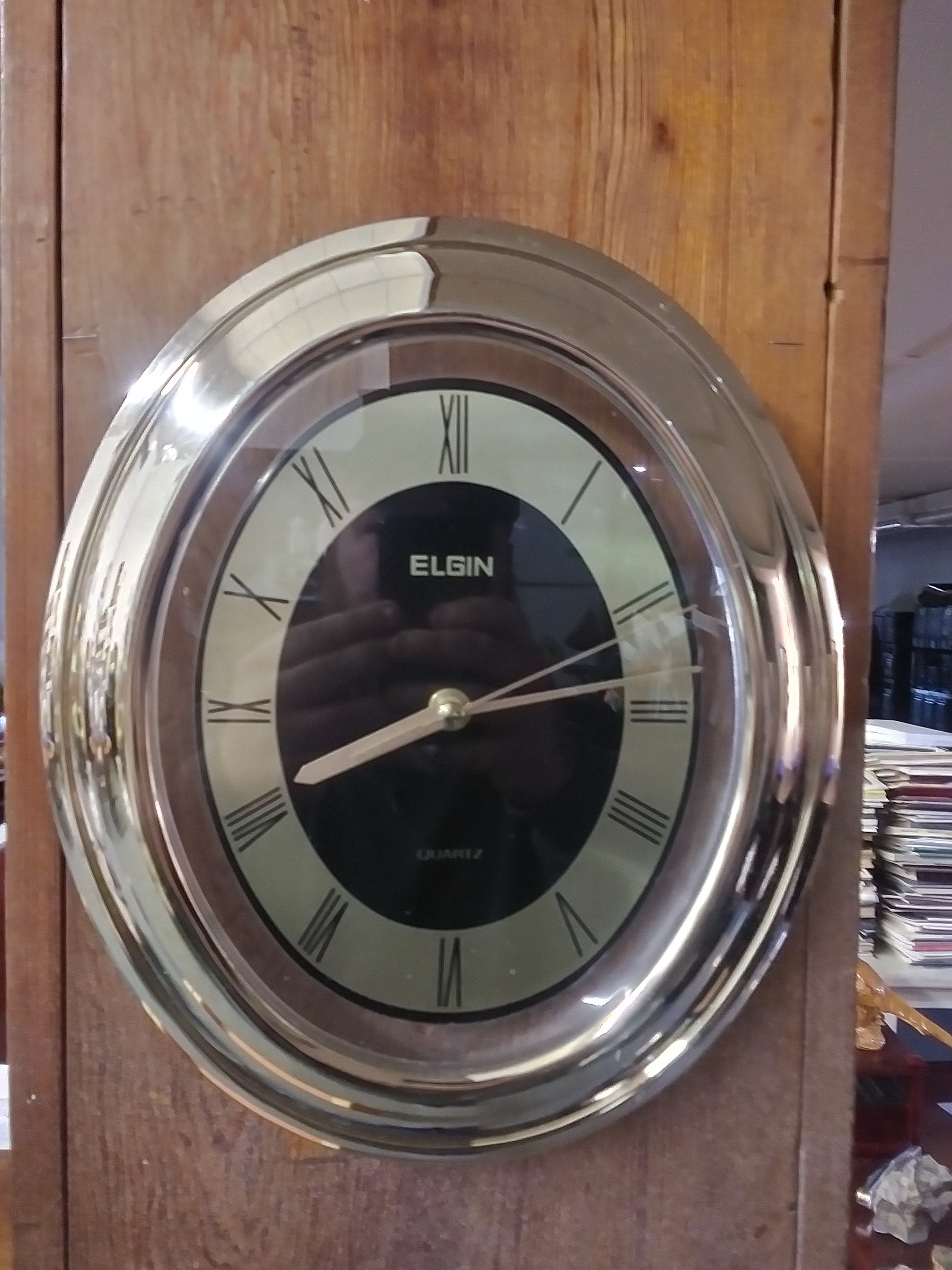 Vintage Elgin Quartz Wall Clock Art Deco Style TESTED Etsy