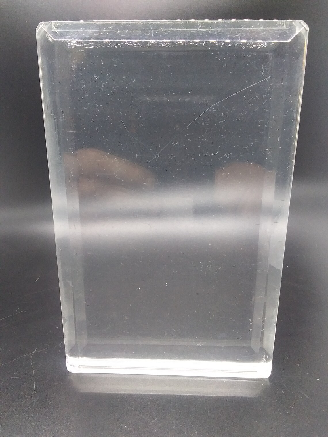 Mid Century Lucite Clear Picture Frame Etsy