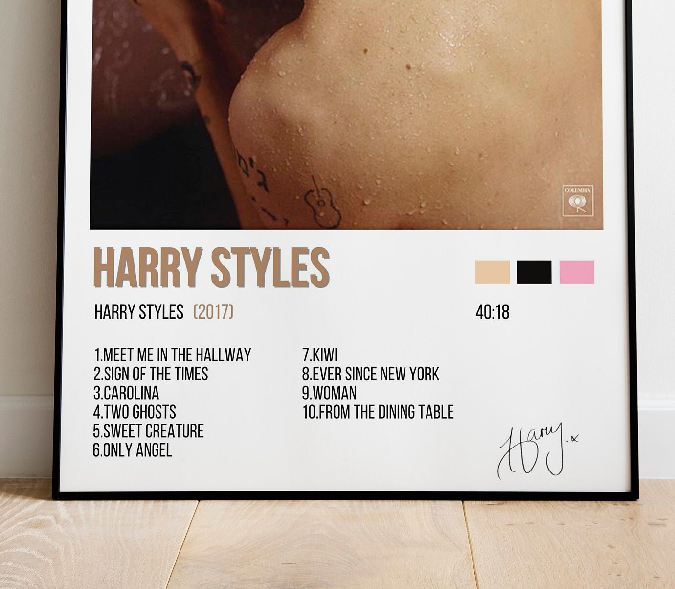 Harry Styles Album Track List Art / HS1 album cover / One | Etsy
