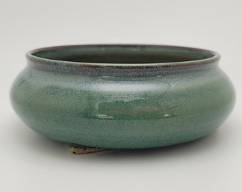 4 inch Bonsai pot in Sea Green