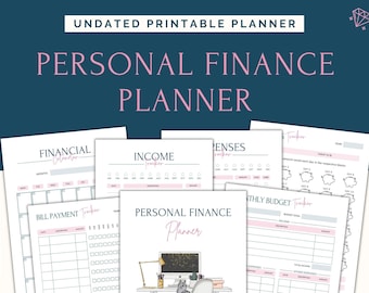 Finance Planner, Printable Budget Planner, Budget Planner Printable, Money Planner, Budget Planner Kit, Budget Binder Printable and Trackers