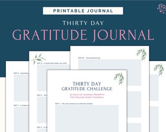 Gratitude Journal Prompts, Mindfulness Journal, Daily Gratitude, Gratitude Journal Printable, Printable Journal Pages, Daily Reflection