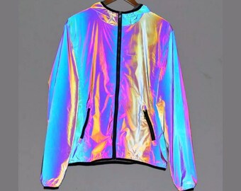 iridescent fringe jacket