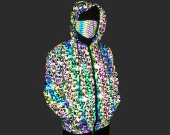 reflective winter coat