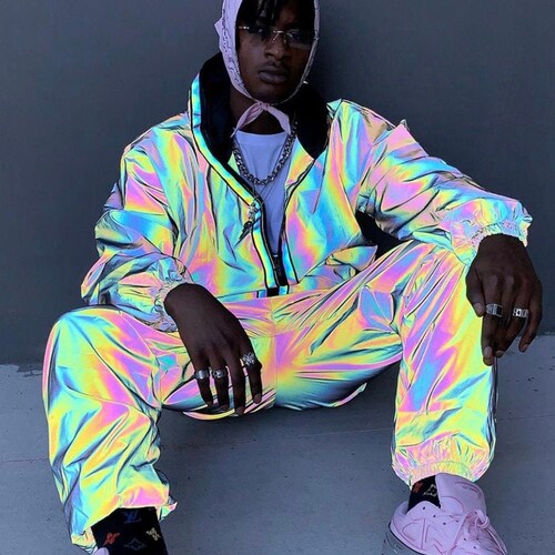 Holographic Tracksuit Rave Clothing 