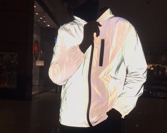 light reflective windbreaker