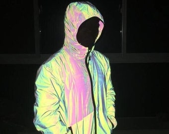 pink holographic jacket
