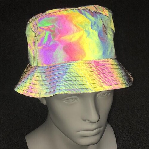 Holographic Bucket Hat Iridescent 