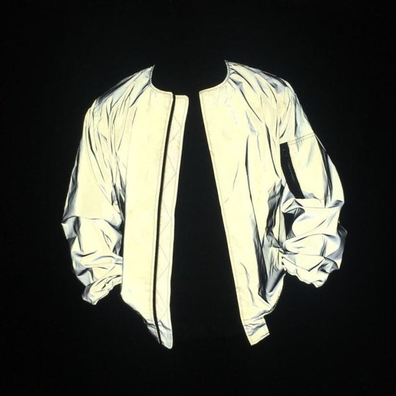 reflective bomber jacket mens