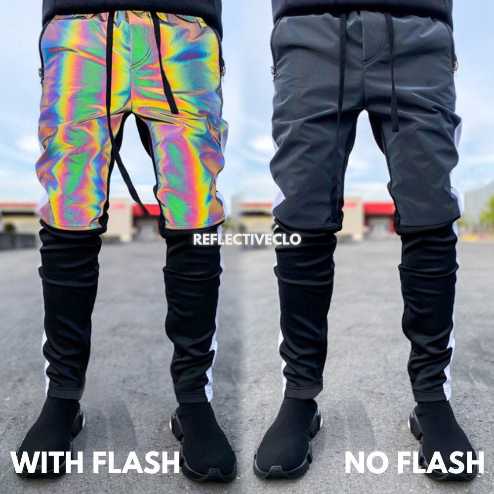 Holographic Jogger Pants Reflective 