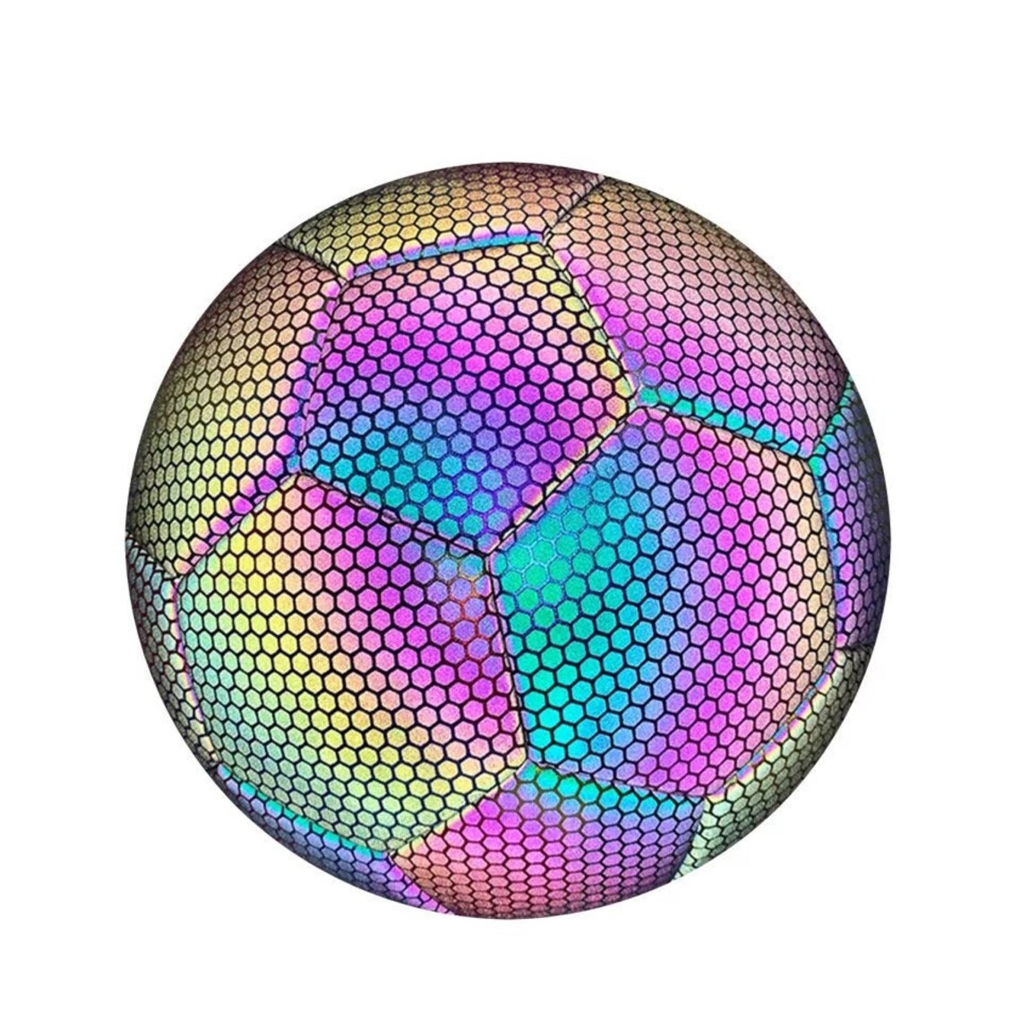 Glowing Reflective Soccer Ball Made Out Of Our Unique Etsy