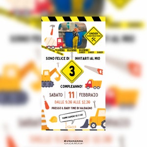 Digital invitation whatsapp with photo, digital file, birthday, personalized, ceremonies, events, download, favors, child, baby