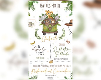 Digital invitation whatsapp, digital file, baptism, personalized, ceremonies, events, download, favors, child, baby
