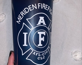 Tumblers & Water Glasses Home & Living Custom 28oz IAFF Firefighter ...