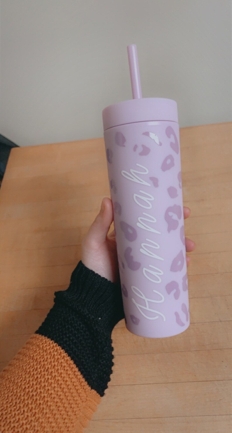Custom 16oz Skinny Matte Tumbler