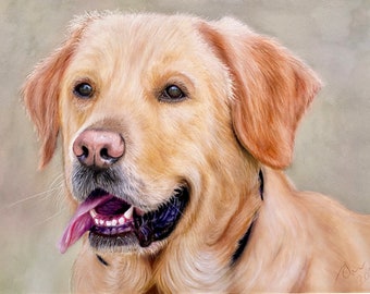 Personal Pet Portrait Gift Voucher - Hand Drawn - Custom - Colour Pencil - Last Minute Gift - Digital Download