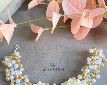 Gajra con fiori artificiali per capelli / Accessori per capelli floreali indiani Desi / Chignon con fiori per capelli da sposa tradizionale indiana / Chignon per capelli da sposa indiana