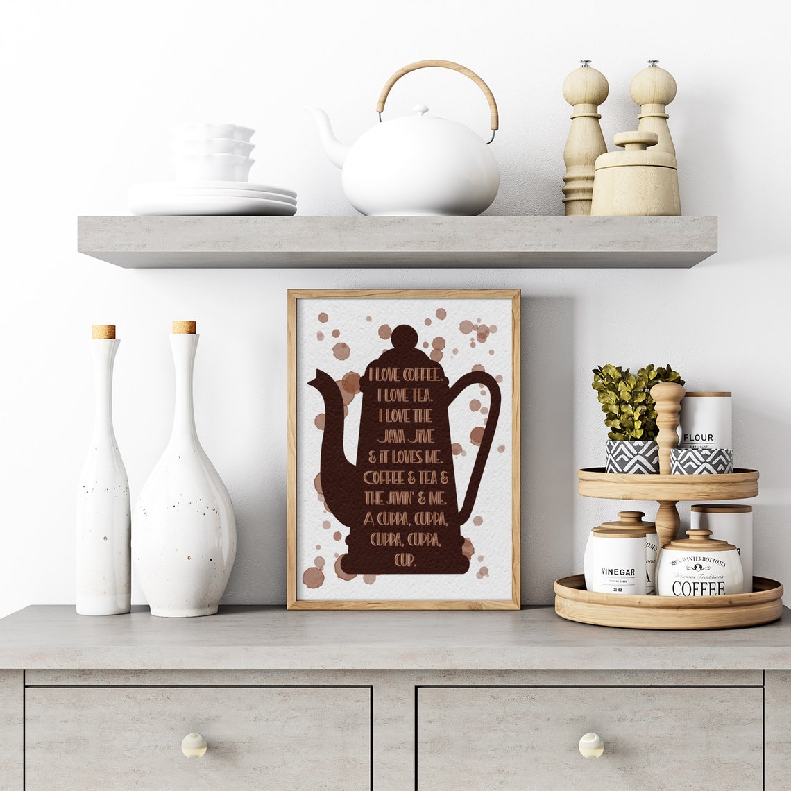 Coffee and Tea Sign Digital Download Coffee Art Printable - Etsy